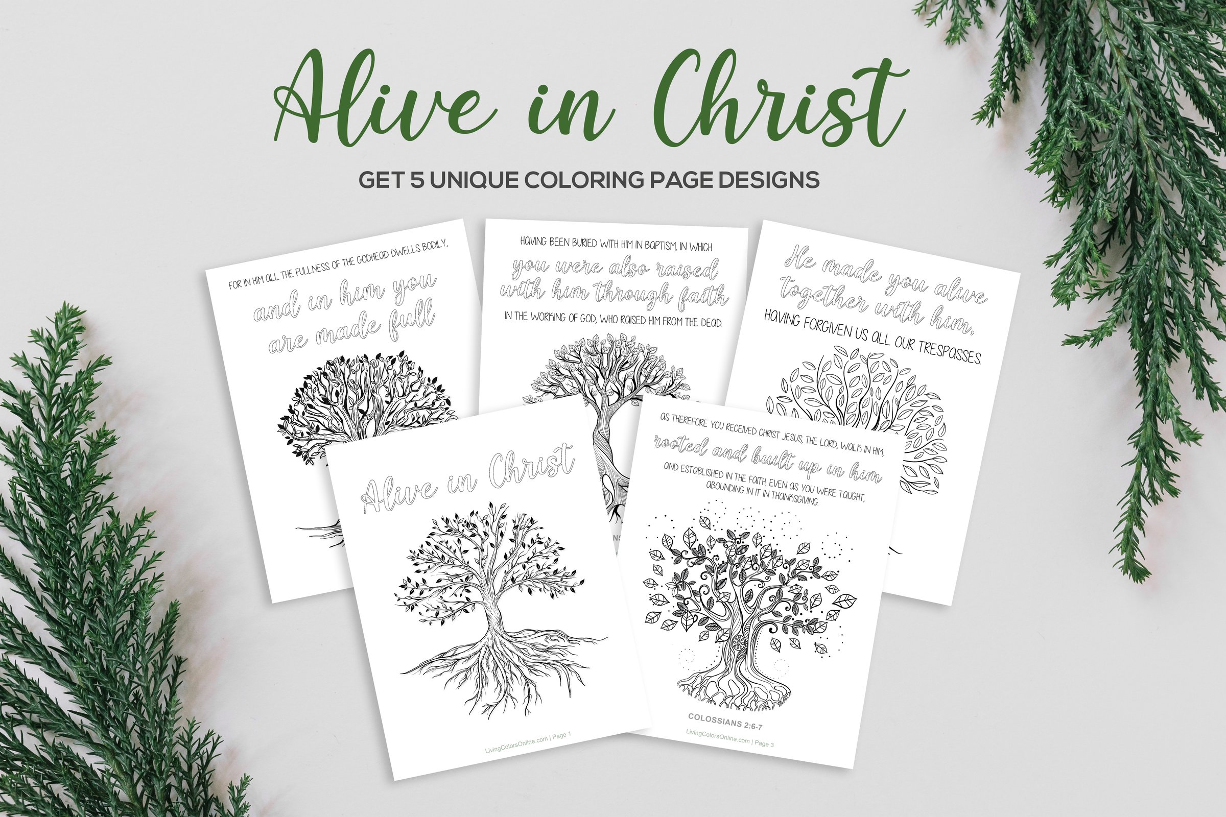 Scripture coloring pages