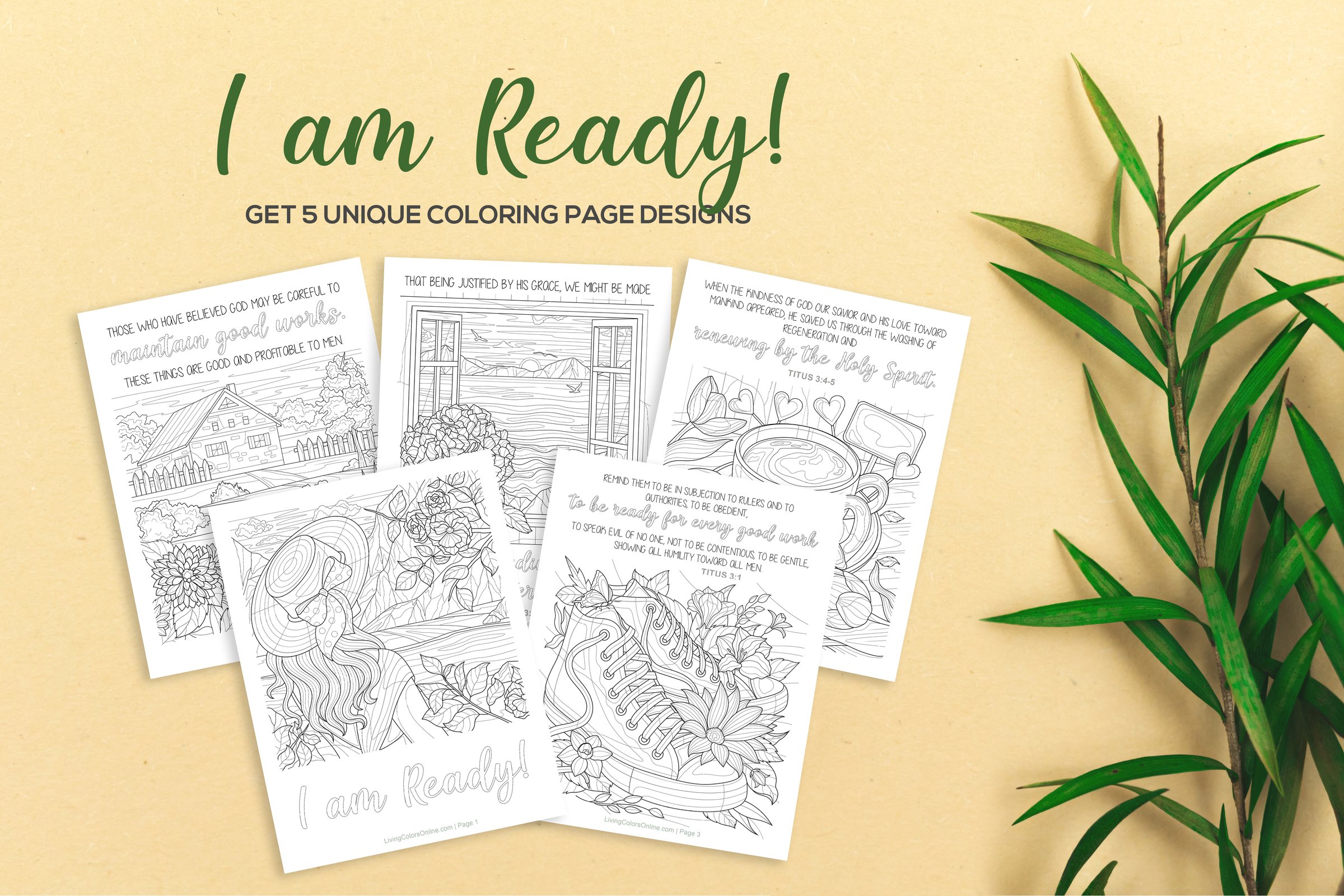 Scripture coloring pages